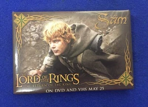 Der Herr der Ringe Hobbit Sam auf der Suche nach Mordor Button Pin - New Line 2004 - Bild 1 von 2