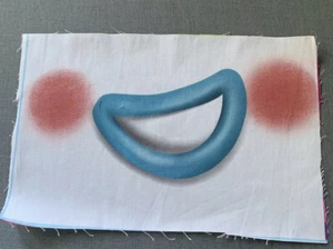 Toy Story Forky Mouth Panel 100% Cotton Woven Child Size 5x7.5” - Picture 1 of 1