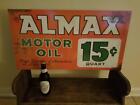 Vintage Style Metal Sign Almax Motor Oil Aged Finish