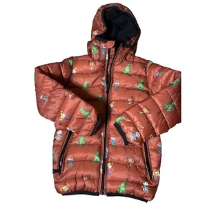 Members Only Nickelodeon Rugrats Kids Size 4 Hooded Full Zip Puffer Jacket - Picture 1 of 6
