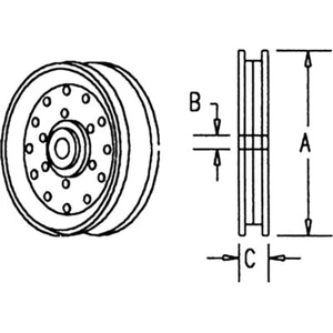 AGCO 31-2446490 IDLER Pulley Massey Ferguson Challenger GENIUNE 312446490 - Picture 1 of 2