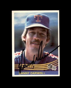 Danny Darwin Signed 1984 Donruss Texas Rangers Autograph