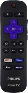 Original PHILIPS ROKU TV Remote RC-ALIR 3226001225 Netflix APPLE+ Disney+ ROKU! - Picture 1 of 8