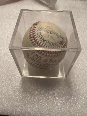Baseball Rays Vs Braves With Signature Cover