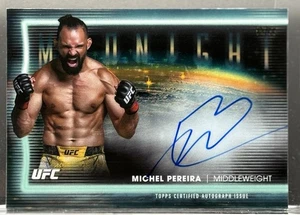 2025 Topps UFC Midnight Michel Pereira Auto.  67/99 Horizon Signatures - Picture 1 of 3