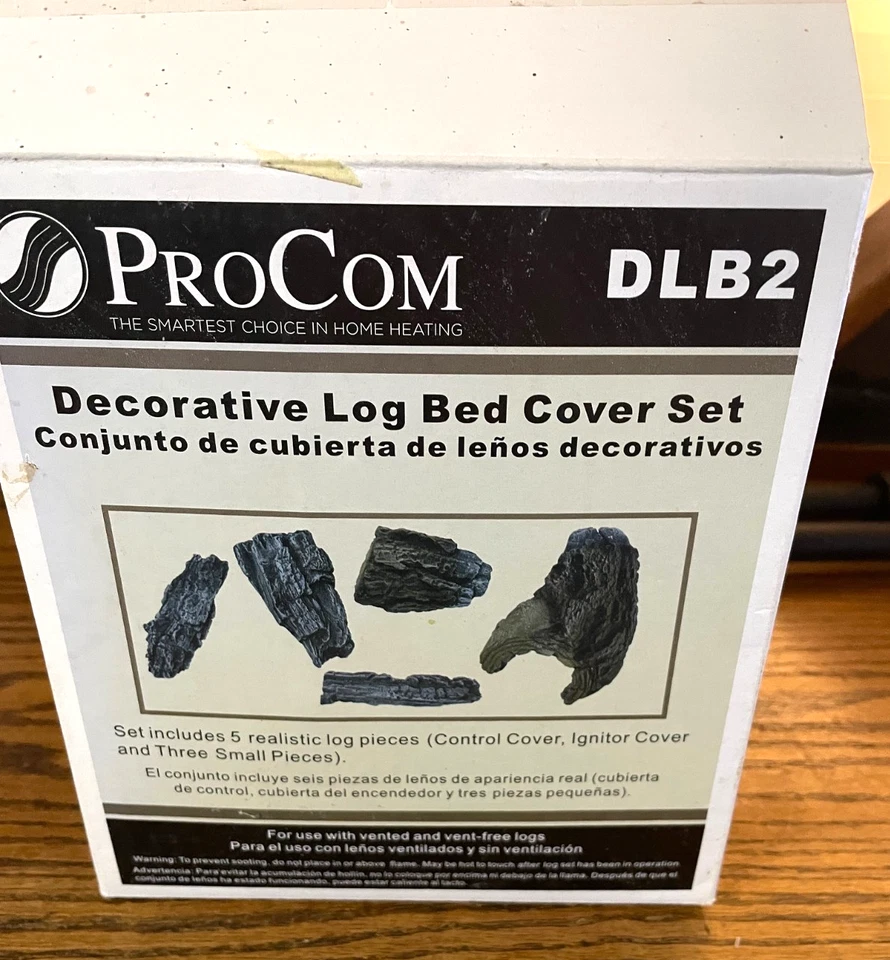 Procom Decorative Log Bed Cover Set DLB2 for Vented or Vent- Logs