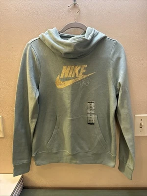 Sudadera con Capucha Nike Oro Brillo Oliva XS Capucha Cuello Capucha Nueva con Etiquetas Foto 1 de 4
