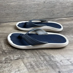 OluKai Ulele 10435-TFTF Mens US 8 Flip Flop Navy Casual Slip On Thong Sandals - Picture 1 of 13