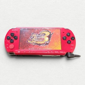 Sony PlayStation PSP-3000 Console Handheld System Portable Wi-Fi Red Black