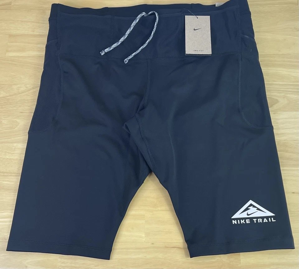 Nike Trail Dri-Fit Lava Loops 1/2 Length Running Tights DV9307-010, Men 2XL, NWT - Image 1 of 4