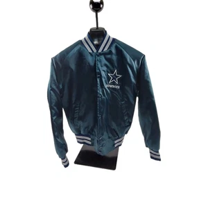 Chaqueta de satén vintage de los Dallas Cowboys de la NFL para hombre talla pequeña  - Imagen 1 de 8