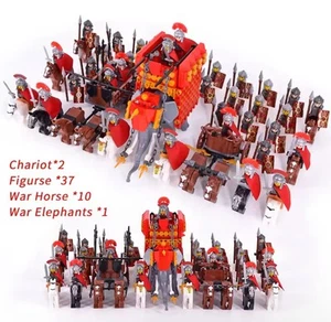 NEW Interlocking Brick Roman Minifigures Soldiers Heroic dragon Knight HUGE ARMY - Picture 1 of 1