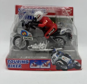 Vintage Dickie Toys Touring Biker - New Boxed Friction Motorbike Motorcycle - Picture 1 of 7