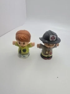 Lot Of 2 Little People Firefighter And Emily The Driver - Picture 1 of 3