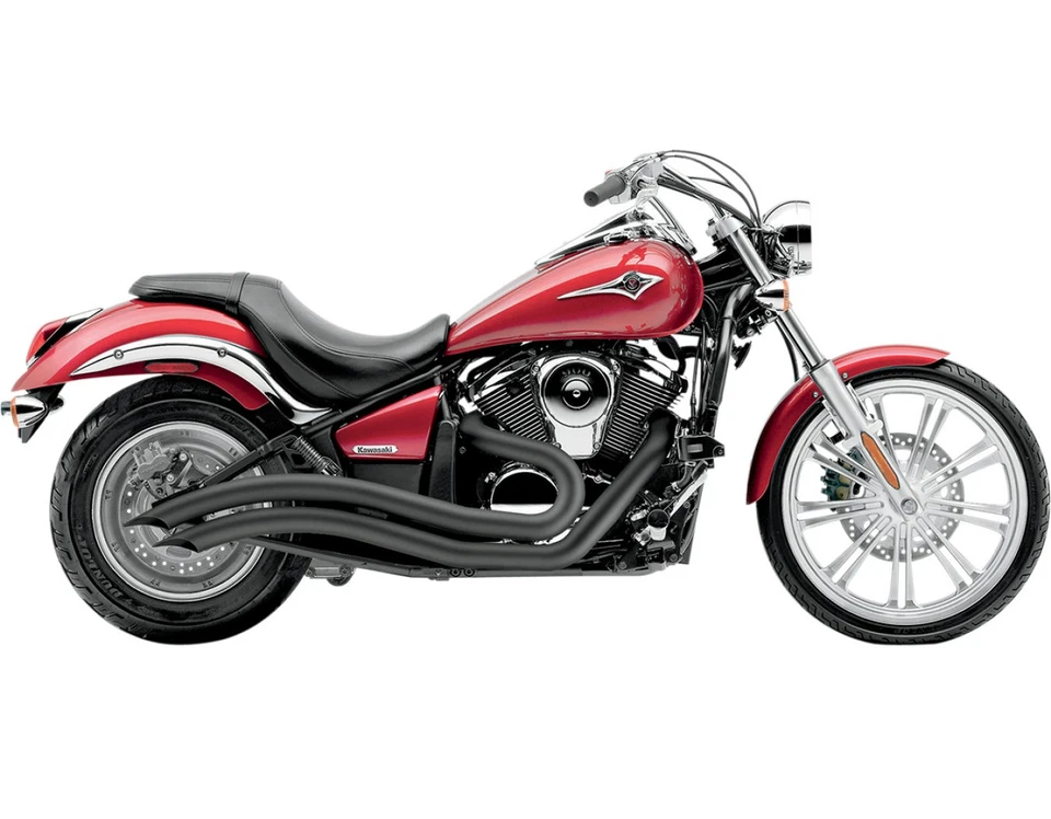 Cobra Speedster Swept Black Exhaust System for '06-19 Kawasaki VN900 (4218B) - Imagem 1 de 1