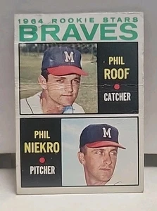 1964 Topps #541 Phil Roof/Phil Niekro RC Rookie  - Picture 1 of 2