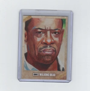 WALKING DEAD STAFFEL 6 MORGAN SKIZZENKARTE VON GEFEIERTER KÜNSTLERIN MARCIA DYE 1/1! - Bild 1 von 2