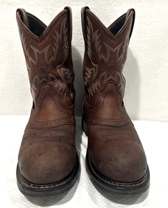 Ariat Work Boot Men Size 8D Brown Waterproof Composite Toe 10001203 Distressed - Picture 1 of 24
