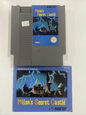 Milon's Secret Castle (Nintendo NES, 1988) Authentic Cartridge & Manual Tested - Image 1 of 3