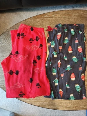 Penguin Pajama Bottoms Medium Old Navy/HUE Drawstring, Set of 2 - Image 1 of 4