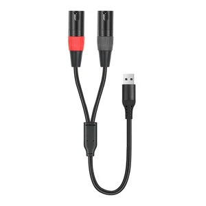 USB-auf-XLR-Audiokabel, USB-auf-Dual-XLR-Stecker-Ausgangskabel, PC-USB-Ster2991 - Bild 1 von 21