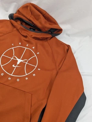 Nike Texas Longhorns Naranja Calce Seco Baloncesto Pullover Sudadera con Capucha Para Hombres Pequeño Usado en Excelente Condición Foto 1 de 4