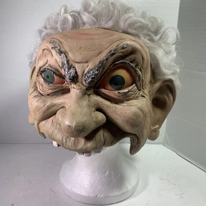 Scary Grandpa Old Man Halloween Mask - Picture 1 of 10
