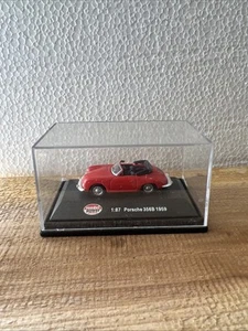 MODEL POWER DIE CAST HO 1:87 RED CONVERTIBLE PORSCHE 356B 1959 MODEL - Picture 1 of 6