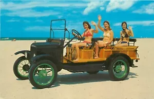 1925 Ford Model T Depot Hack Antique Car Music Yesterday Sarasota FL Postcard - Picture 1 of 2