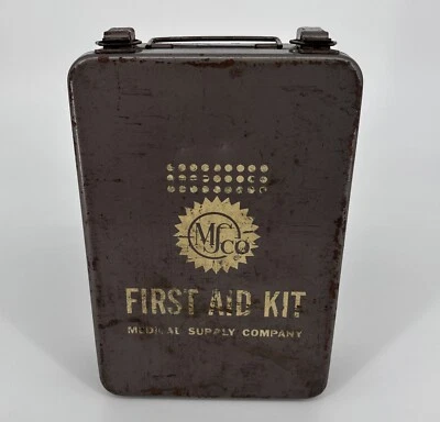 Vintage Vertical MSCO First Aid Kit - Medical Supply Company - Image 1 of 4