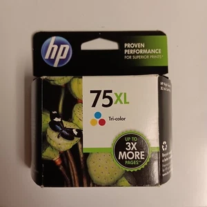 HP 75XL Tri-Color Ink Cartridge CB338WN OEM SEALED Exp 7/2013 - Zdjęcie 1 z 3