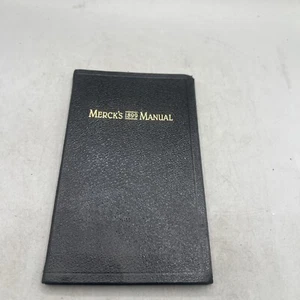 Merck's 1899 Manual Materia Medica 1st Edition Reprint 100th Anniversary Medical - Picture 1 of 21