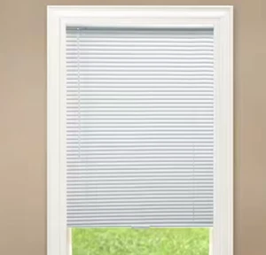 White Cordless Room Darkening Vinyl Mini Blinds with 1 in. Slats-25.5 in. W x 48 - Picture 1 of 1