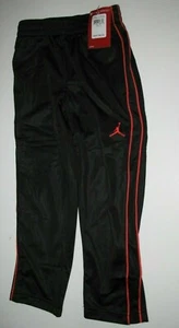 Jordan Jumpman Little Boy's 5 Sweatpants Pants Athletic Black Red Crimson - Picture 1 of 2