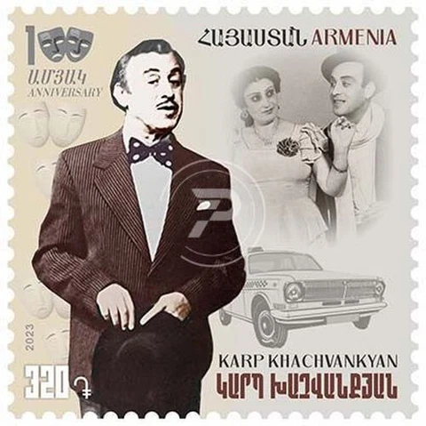 Armenia 2023 MNH** Mi 1340 Karp Khachvankyan USSR actor director "Taxi, Taxi" Cover