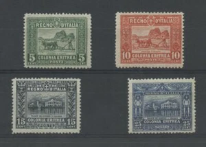 COLONIE ERITREA 1910 SOGGETTI VARI 4V. 2 * CENTRATO - Picture 1 of 1