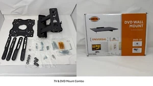 Articulating TV Wall Mount 26"-55" Screen & Floating Glass DVD Shelf combo - Bild 1 von 19