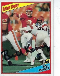 BILL KENNY FIRMATO 1984 TOPPS #93 - KANSAS CITY CHIEFS - Foto 1 di 1