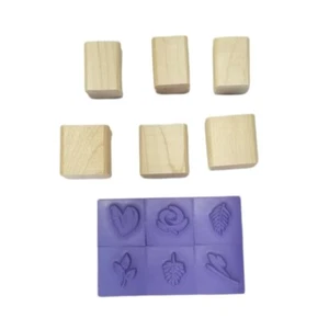 Stampin Up Wee Aquarelle Holz Gummistempelset unmontiert 6er Set - Bild 1 von 6