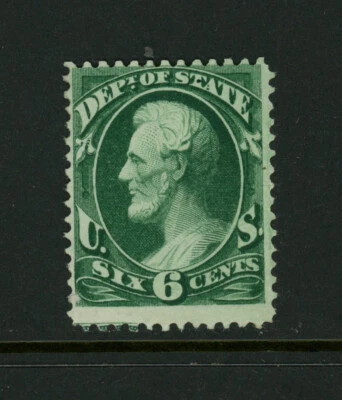USA Scott # O60 Fine OG Hinged BOB Dept of State 6c Stamp US Cat $250 - Image 1 of 2