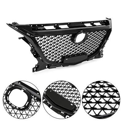 For Mazda 3 Axela 2014-2016 15 Honeycomb Upper Grille Bumper Assembly Set Black - Imagem 1 de 4
