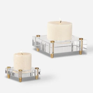 Uttermost 18643 Claire - 6.25 inch Candleholder (Set of 2) - 6.25 inches wide by - Picture 1 of 4