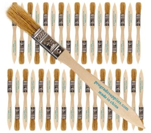 36 Pk- 1/2 inch Chip Paint Brushes for Paint, Stains,Varnishes,Glues,Gesso - Picture 1 of 7