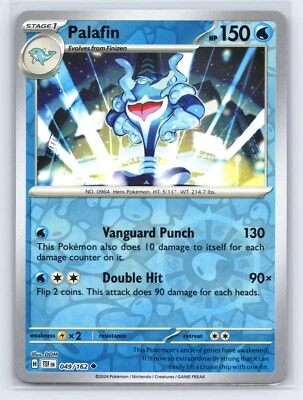 Pokémon TCG Palafin - SV05: Temporal Forces - Reverse Holo - 049/162 - Image 1 of 2
