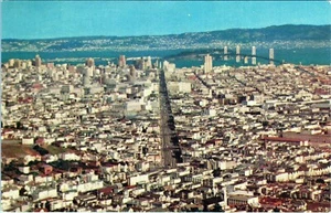 1649- San Francisco Panorama Postcard Unposted - Picture 1 of 2