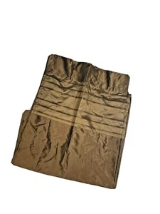 1 Single Brown High End Curtain Panel 94 Faux Silk Drape Chocolate Dark Long - Picture 1 of 6