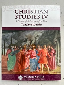 Memoria Press Christian Studies IV, Teacher Guide, Paperback, Brand New - Picture 1 of 2