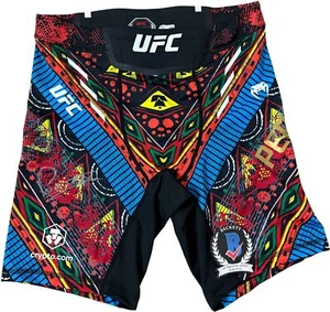 ALEX POATAN PEREIRA SIGNED VENUM UFC MMA FIGHT SHORTS BECKETT BAS COA W797829 - Picture 1 of 4