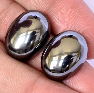 25x15 mm Natürlicher Rotguss Oval Cabochon Paar 66,69 Kt Lose Edelsteine - Bild 1 von 6