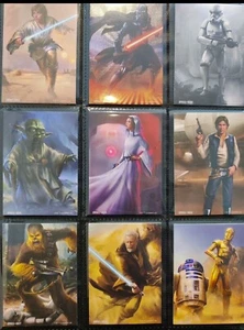 Lot(99) 2023 Card. Fun Disney OFFICAL STAR WARS Complete Base Set Luke yoda Leia - Picture 1 of 9